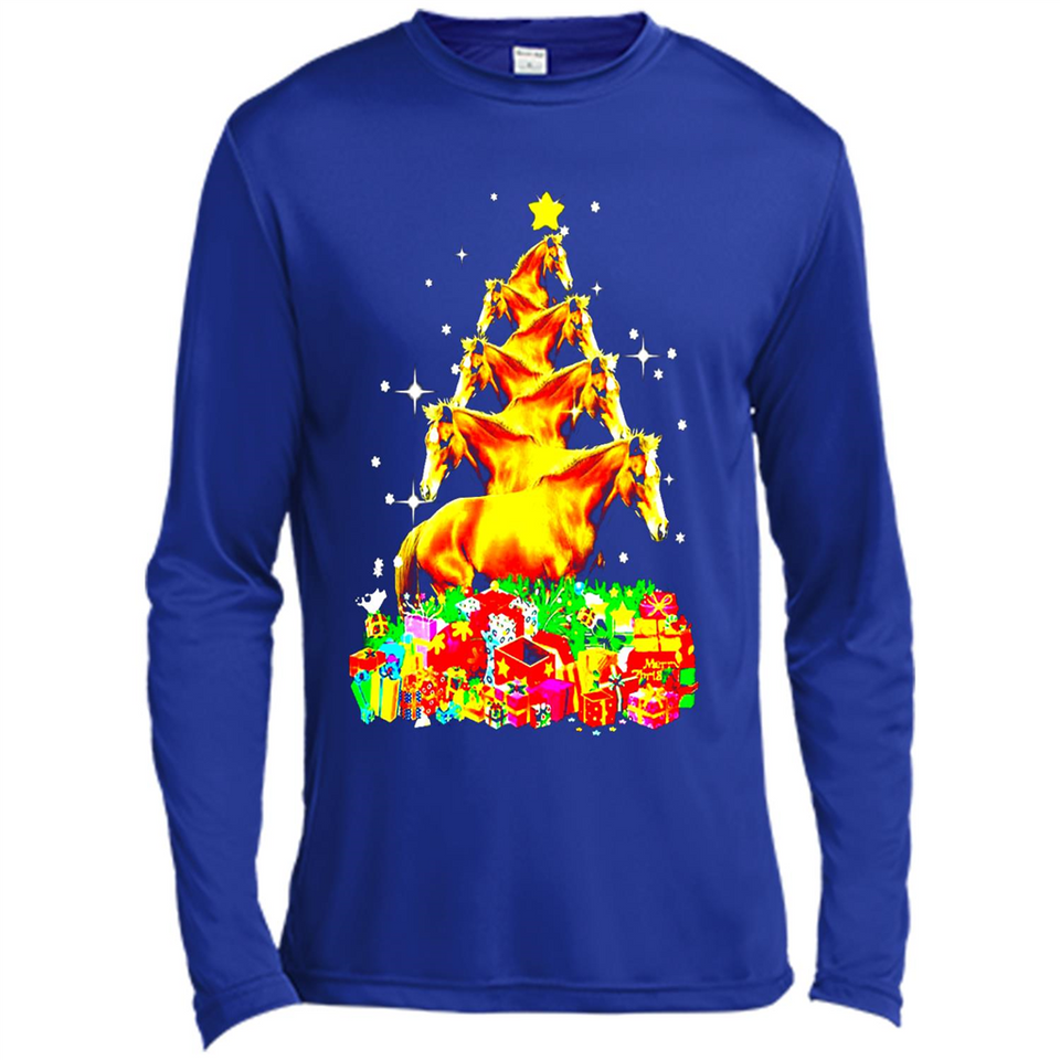 Horse Lover Tees Merry Christmas - Canvas Long Sleeve T-Shirt
