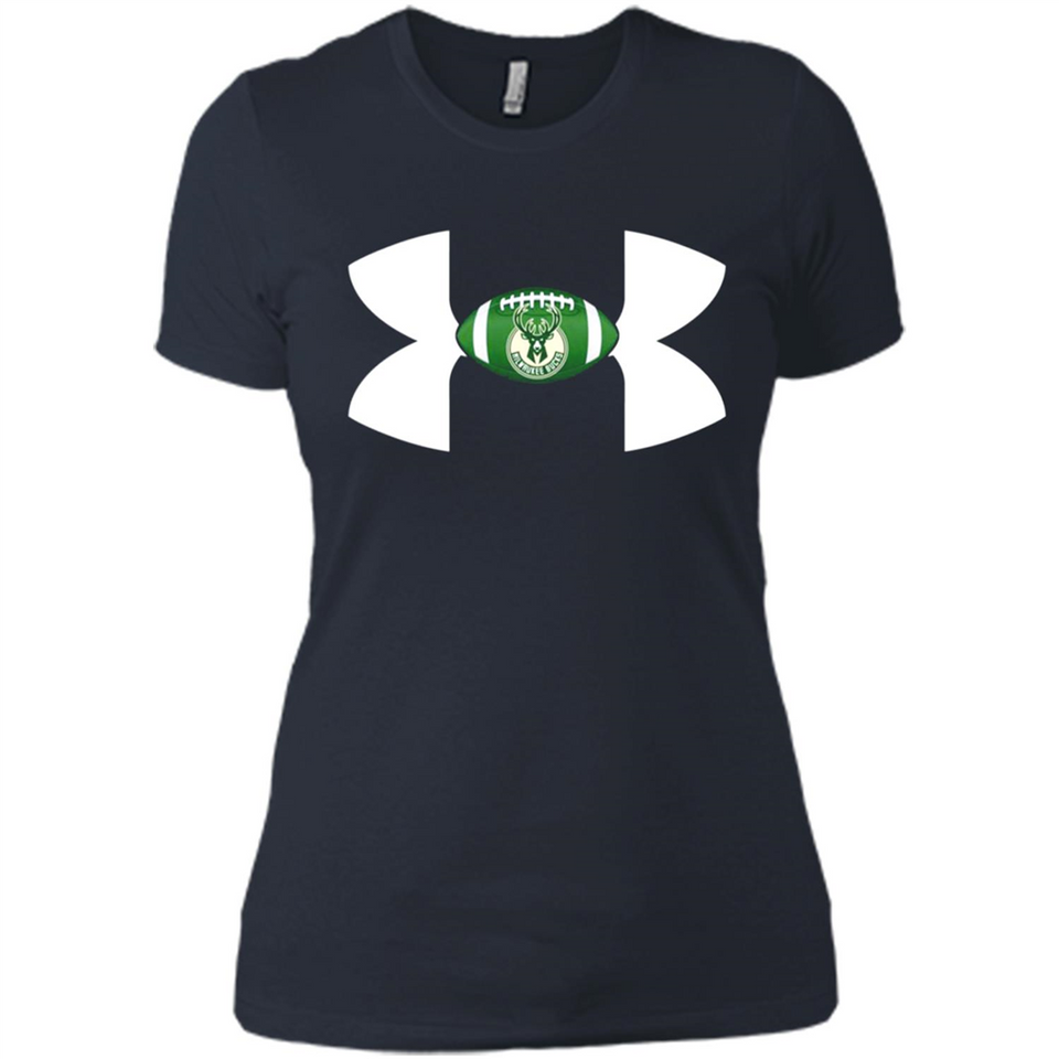 Milwaukee Bucks Under Armour Logo - Ladies' Boyfriend T-Shirt