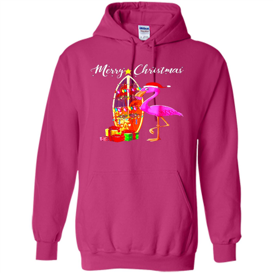 Flamingo Christmas Shirt, Merry Christmas Shirt , Flamingo - Hoodie