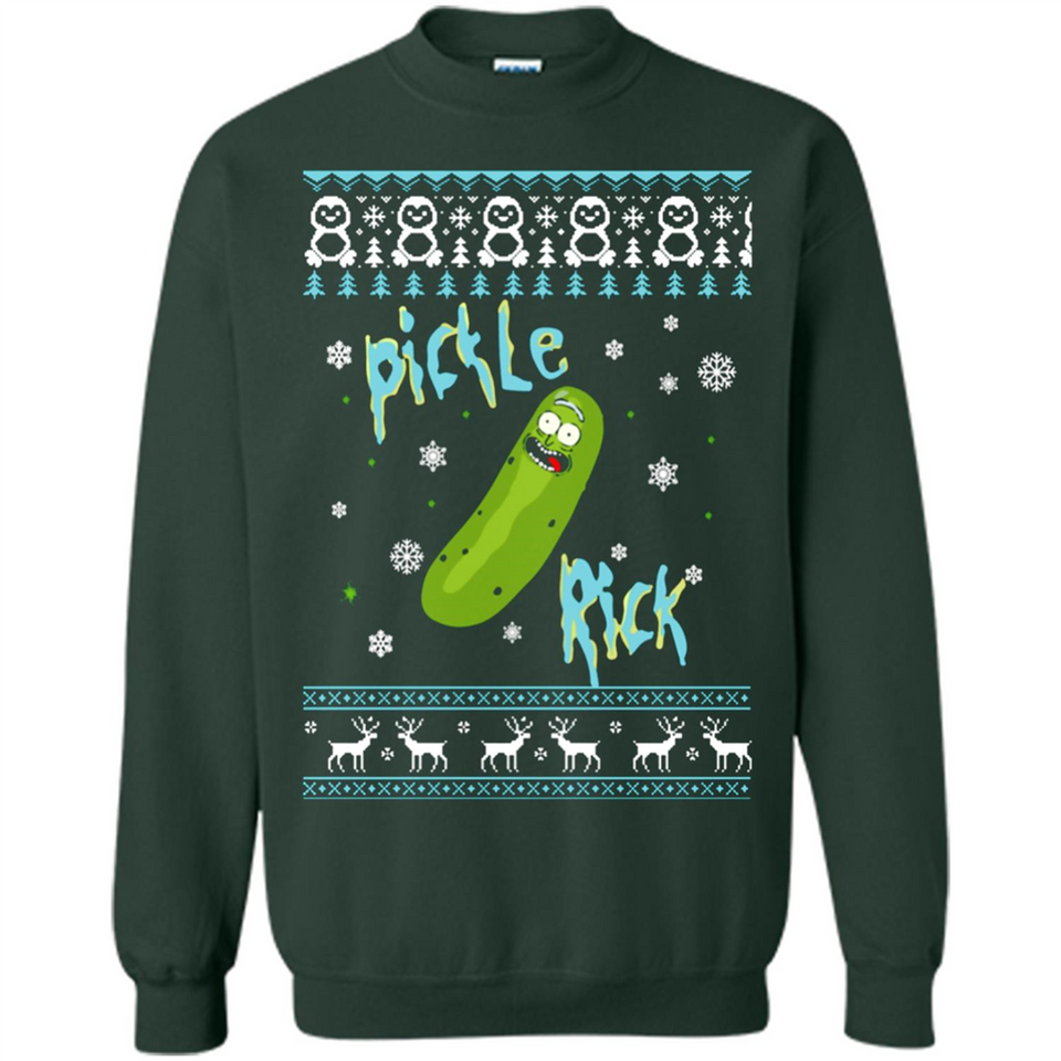 Rick and Morty Pickle Rick Ugly Christmas Sweater - Sweatshirt