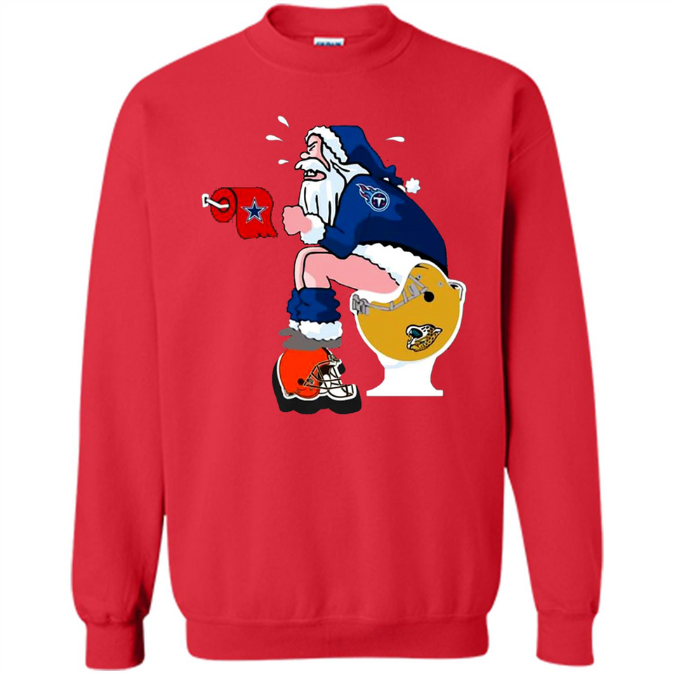Tennessee Titans Santa Claus Toilet