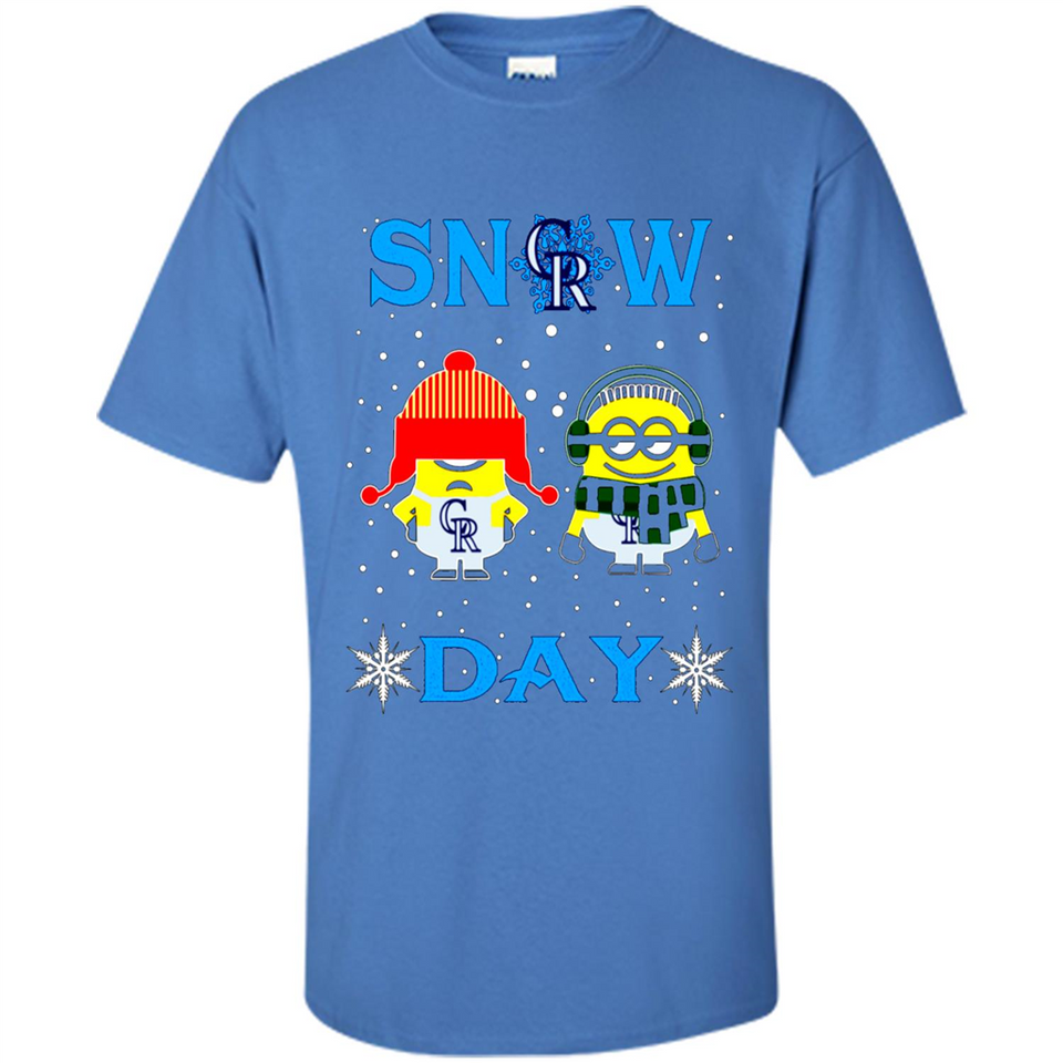 Snow Day Shirt For Colorado Rockies Vs Minion Fans pingpong