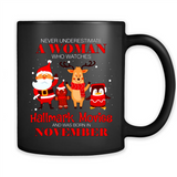 Never Underestimate A November Woman Watches Hallmark Movies Sweatshirt PINGPONG