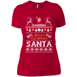 Dabbing Santa Ugly Christmas - Ladies' Boyfriend T-Shirt