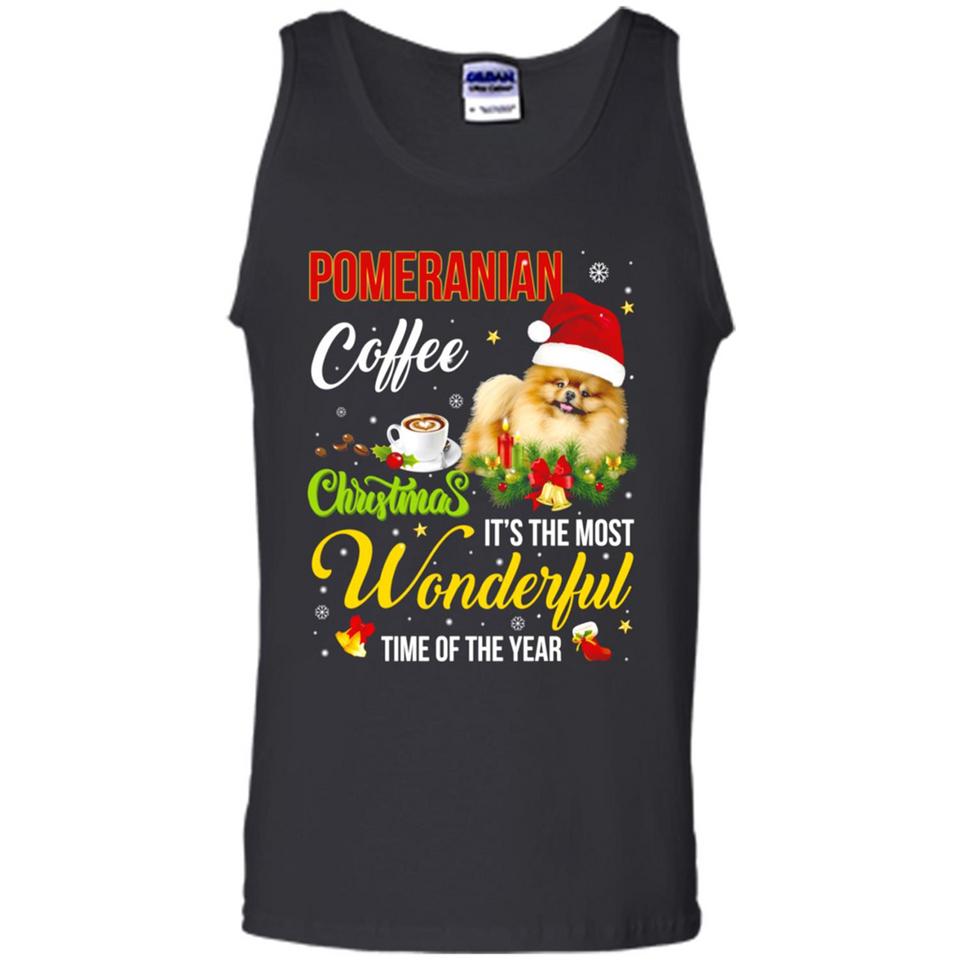 Pomeranian Coffee Wonderful Christmas