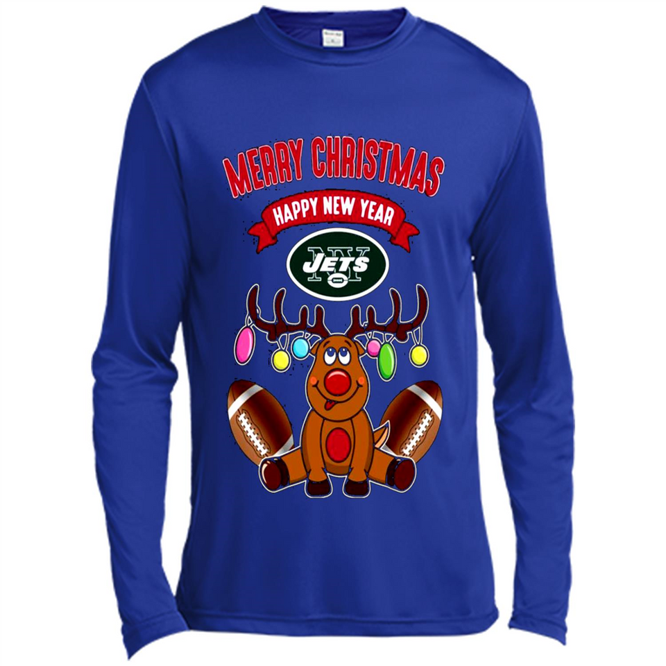 New York Jets NFL Reindeer Funny Merry Christmas And Happy New Year