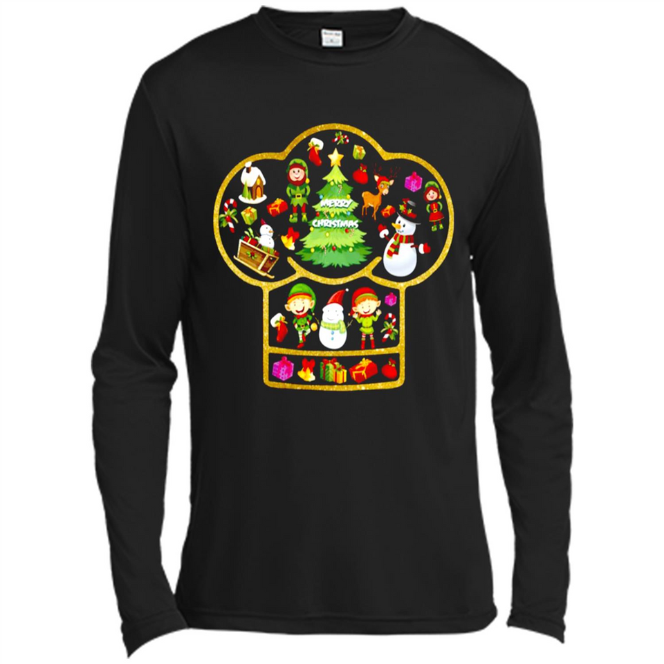 Chef Hat Christmas Ornament - Canvas Long Sleeve T-Shirt