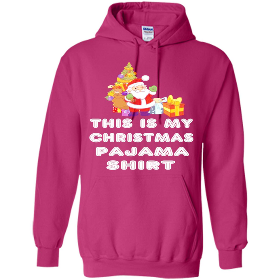 This is My Christmas Pajama Shirt - Santa Bear Tree Gift Tee