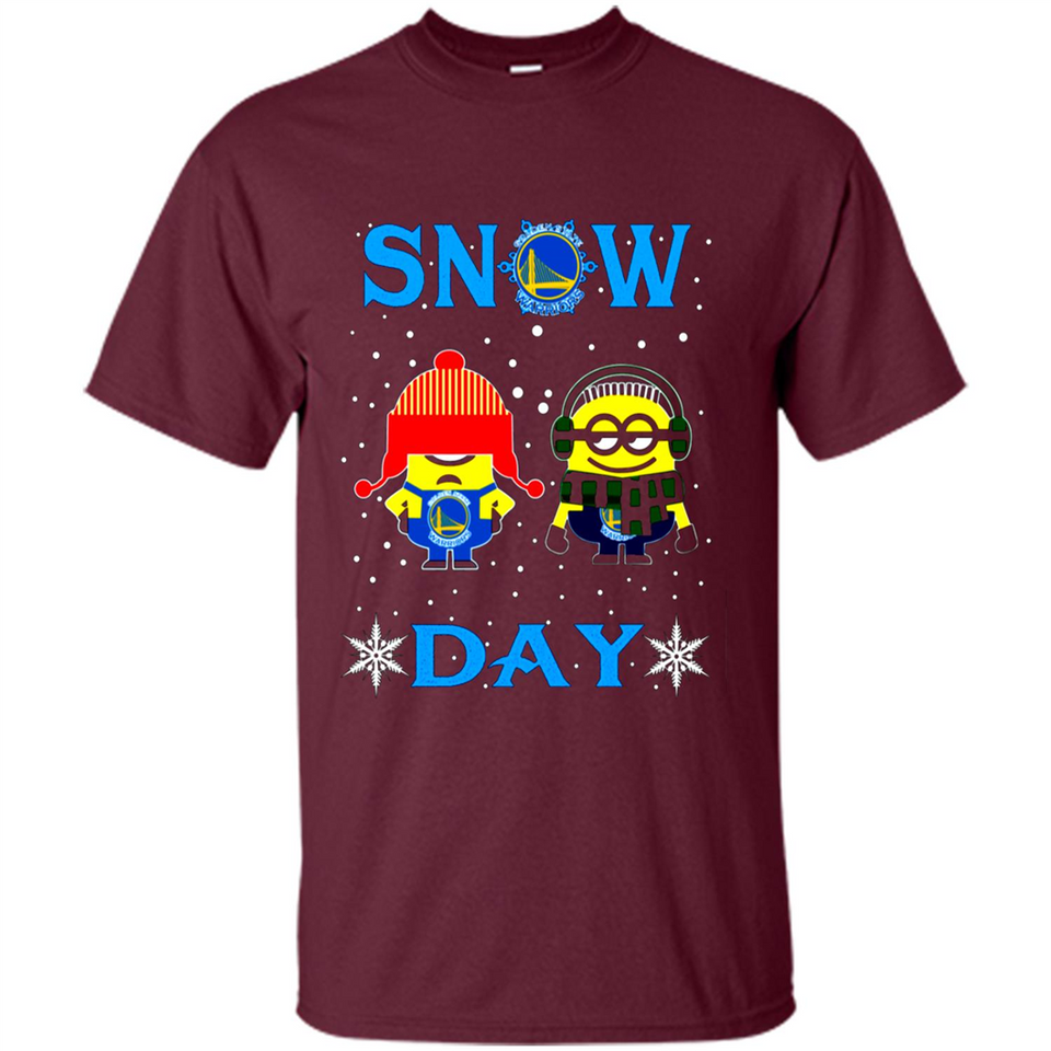 Snow Day Shirt For Golden State Warriors Vs Minion Fans pingpong