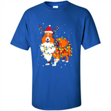 Christmas Lights Shetland Sheepdog Wearing Santa Hat Funny Xmas Mug - Shirt