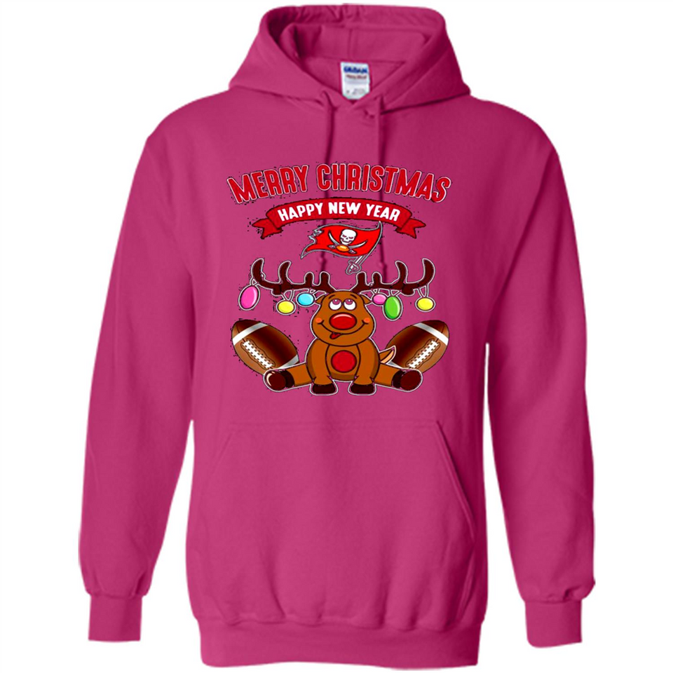 Tampa Bay Buccaneers NFL Reindeer Funny Merry Christmas And Happy New Year