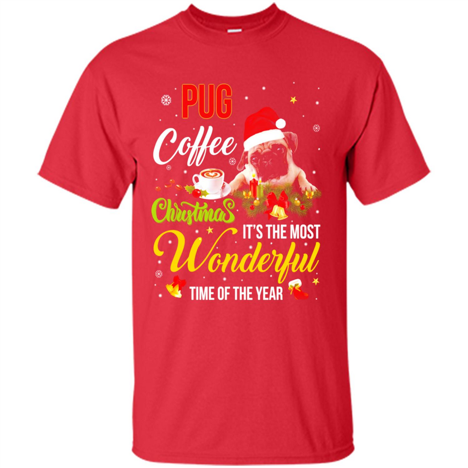 Pug Coffee Wonderful Christmas