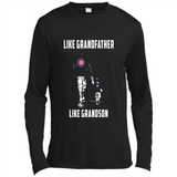 Chicago Cubs GrandFather Like GrandSon - Canvas Long Sleeve T-Shirt