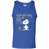 Snoopy I'm Not Anti-Social I Am Selectively Social