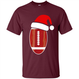 Christmas Football Shirt - Football Santa Hat Christmas