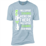 Shirt For Dr Seuss Cat And Seattle Seahawks Fans - Premium Short Sleeve T-Shirt