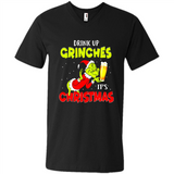 Drink Up Grinches it_s Christmas - Merry Xmas Sweatshirt - Men's V-Neck