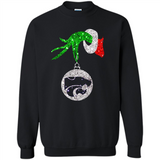 Amazing Kansas State Wildcats Glitter Grinch Monogram Ornament Christmas Gift - Sweatshirt