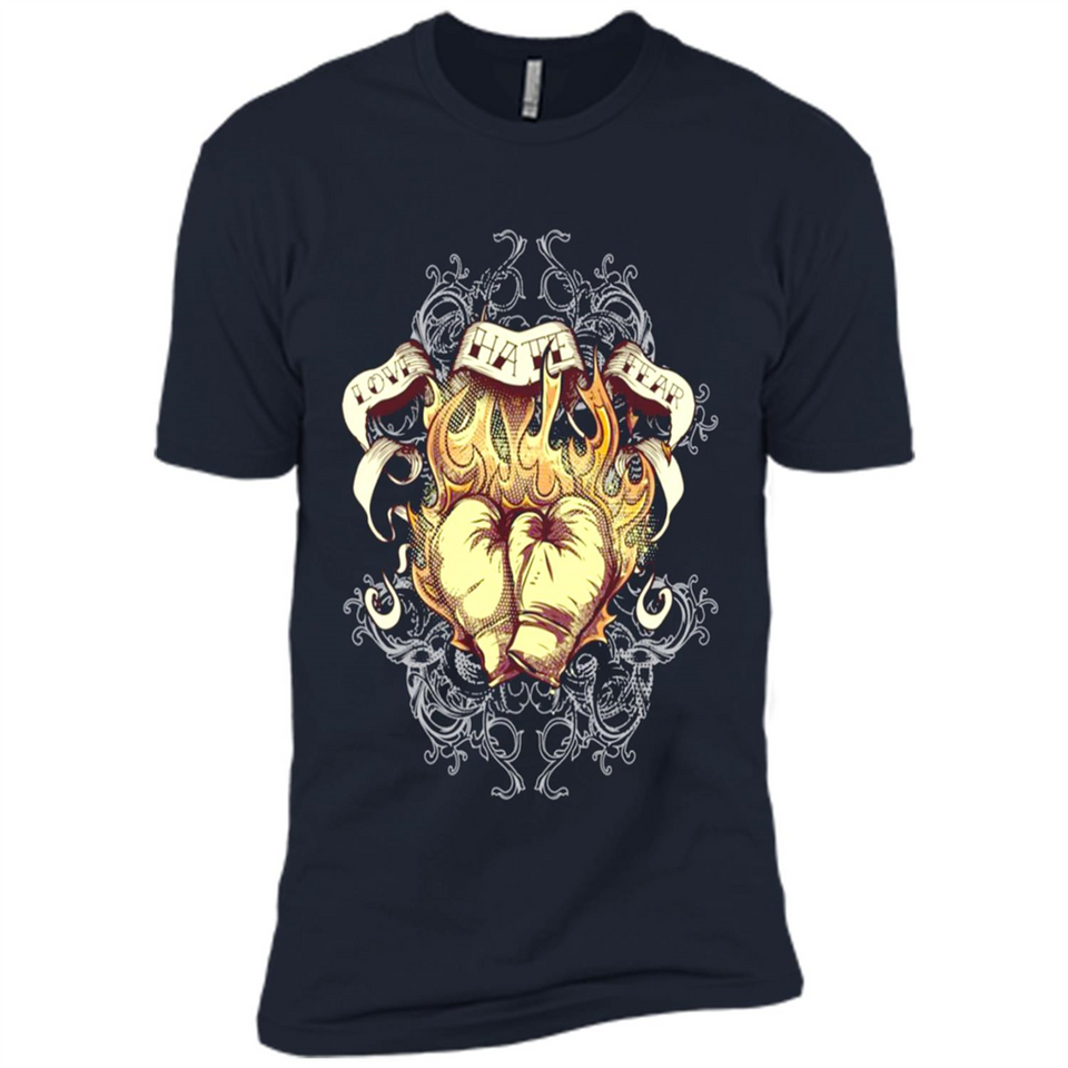 Love Hate Fear Boxing - Martial Art Fighting - Premium Short Sleeve T-Shirt