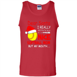 Dear Santa I Really Did Try To Be A Nice Softball Mom T-Shirt - Tank Top