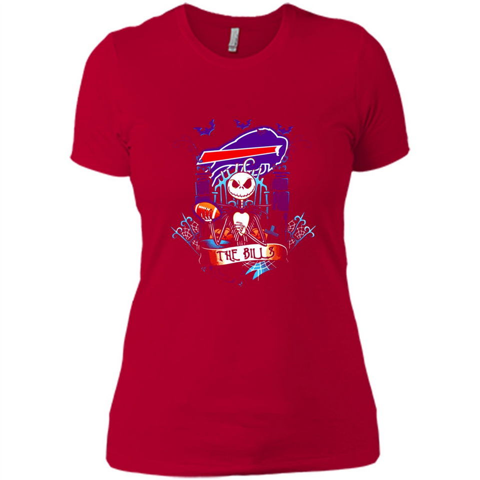 Buffalo Bills Halloween The Nightmare Before Christmas - Ladies' Boyfriend T-Shirt