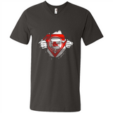 Boston Red Sox And Superman Fans - Men's V-Neck