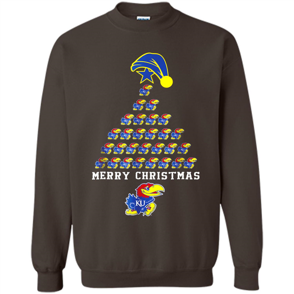 Perfect Kansas Jayhawks Christmas Tree PINGPONG