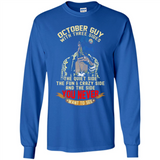 October Guy With Three Sides Quiet Fun Crazy - Long Sleeve T-Shirt