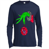 GRINCH HAND HOLDING COLORADO ROCKIES GLITTER CHRISTMAS PINGPONG
