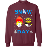Snow Day Shirt For Los Angeles Dodgers Vs Minion Fans pingpong