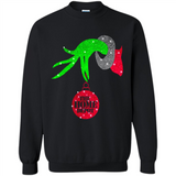 Grinch hand holding HomeDepot Glitter Christmas PING PONG