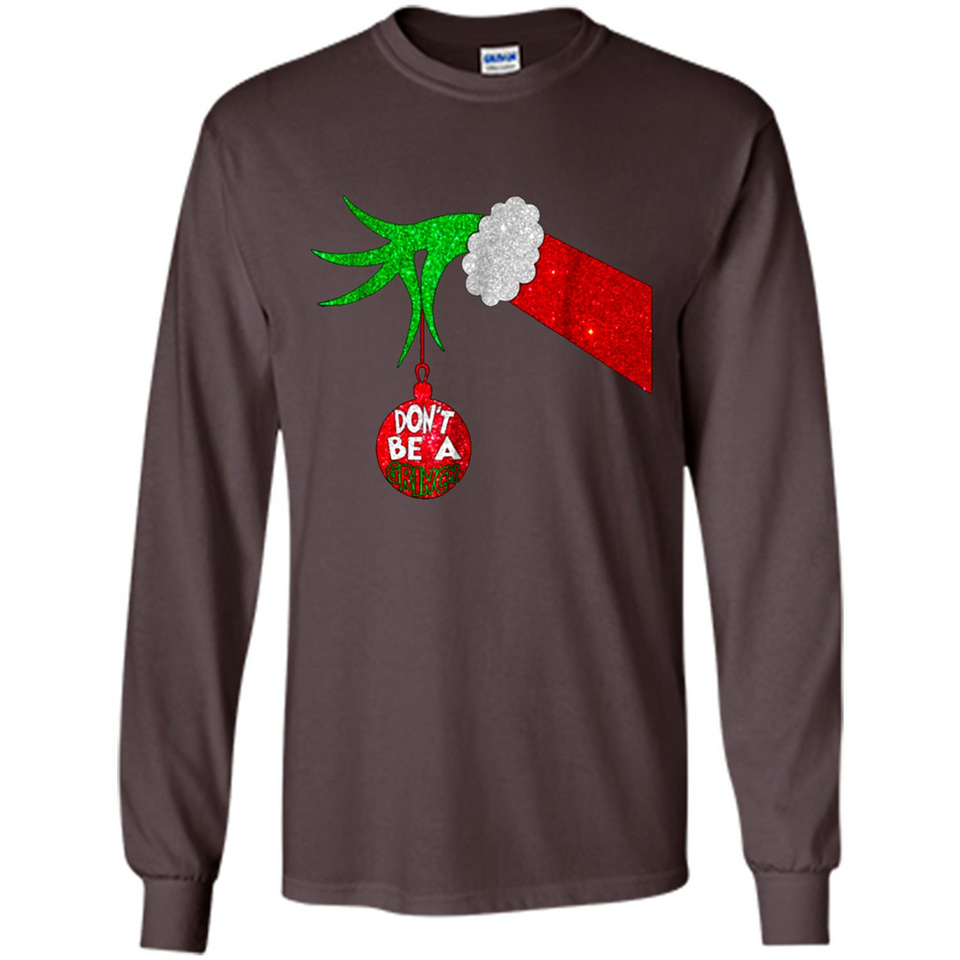 GRINCH HAND HOLDING CHRISTMAS ORNAMENT - DON'T BE A GRINCH PINGPONG