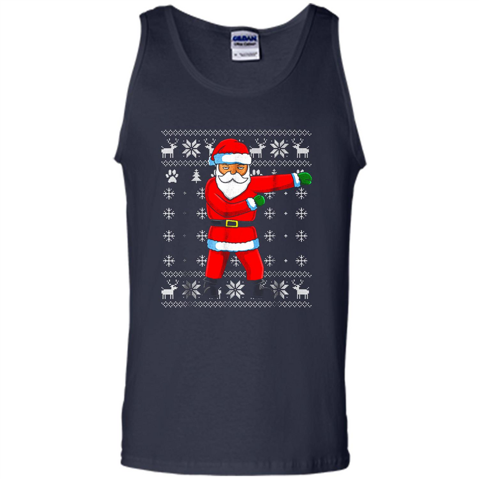 Flossing Santa Christmas Ugly Sweater Style Pajama Xmas Gift - Tank Top