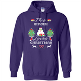 This Singer Loves Christmas Tree Shirt with Snowman