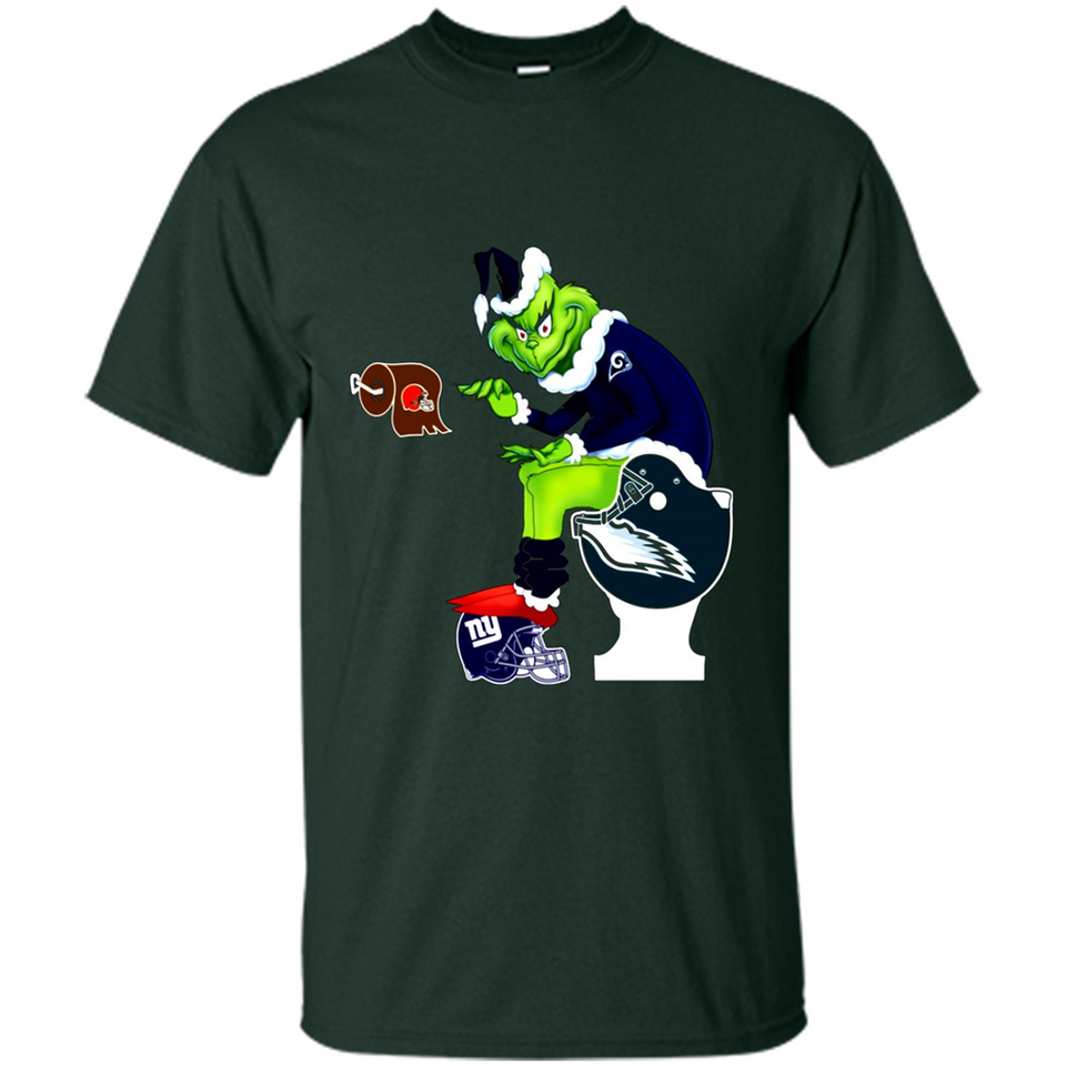 Los Angeles Rams Toilet Grinch Santa Claus Football Fan PINGPONG