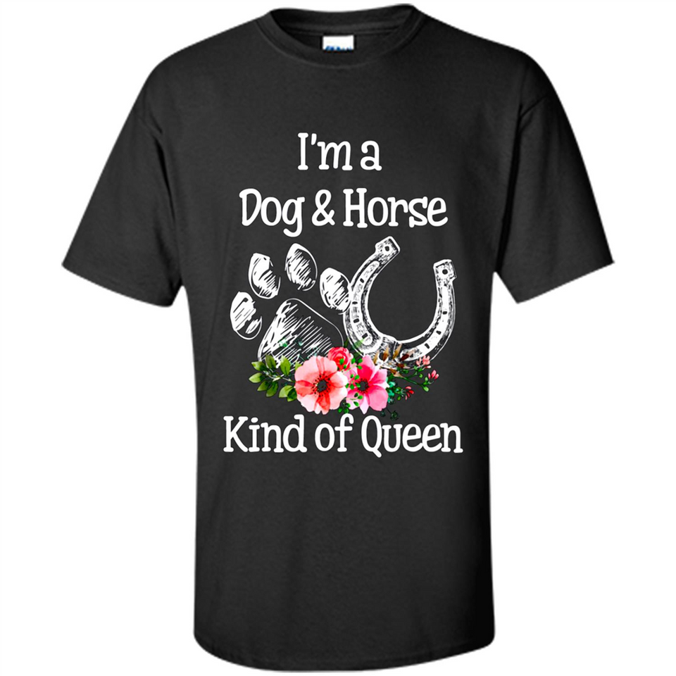 I'm A Dog & Horse Shirt Animal Lover Gift