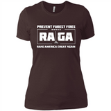 Prevent Forest Fires Rake America Great Again Shirt PINGPONG - Ladies' Boyfriend T-Shirt