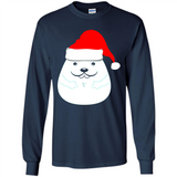 Funny Hamster Christmas t-shirt Santa Hat - Long Sleeve T-Shirt