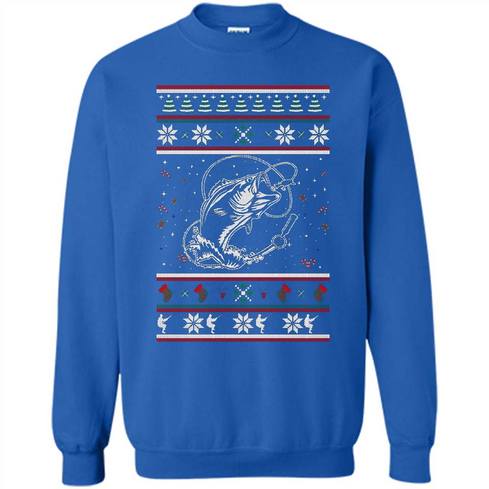Christmas Ugly Sweater Fishing Ugly Christmas Sweater - Sweatshirt
