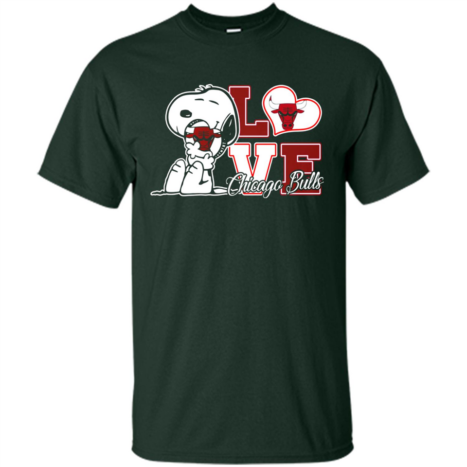 Snoopy loves NBA Chicago Bulls - Shirt