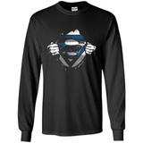 Carolina Panthers And Superman Fans - Long Sleeve T-Shirt