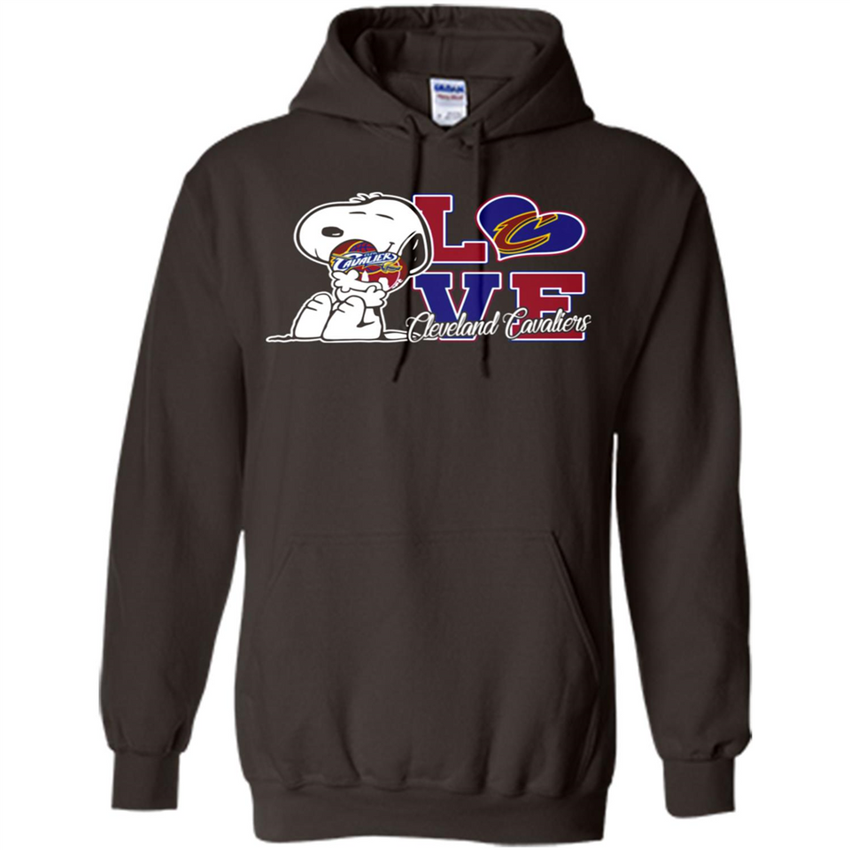 Snoopy loves NBA Cleveland Cavaliers - Hoodie
