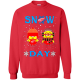 Snow Day Shirt For Detroit Red Wings Vs Minion Fans pingpong