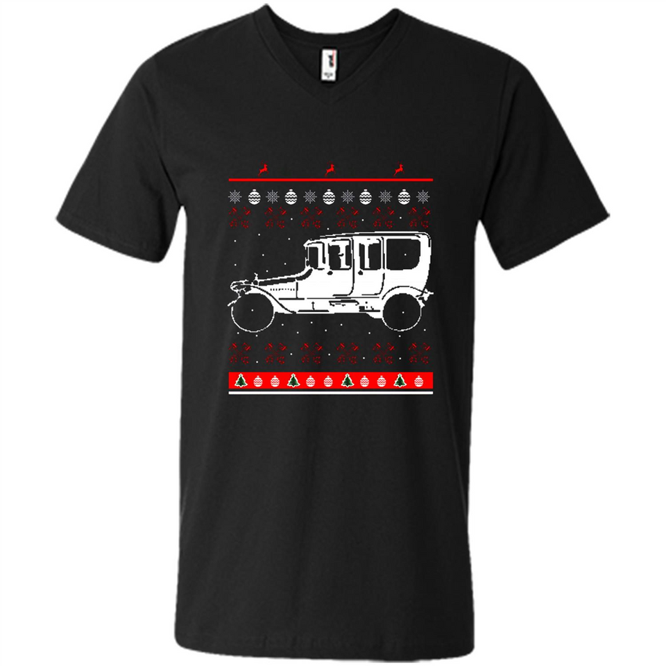 Christmas Ugly Sweater Automobile Ugly Christmas Sweater - Men's V-Neck
