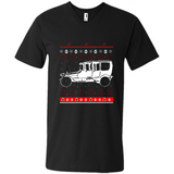 Christmas Ugly Sweater Automobile Ugly Christmas Sweater - Men's V-Neck