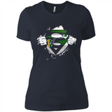 Utah Jazz And Superman Fans - Ladies' Boyfriend T-Shirt