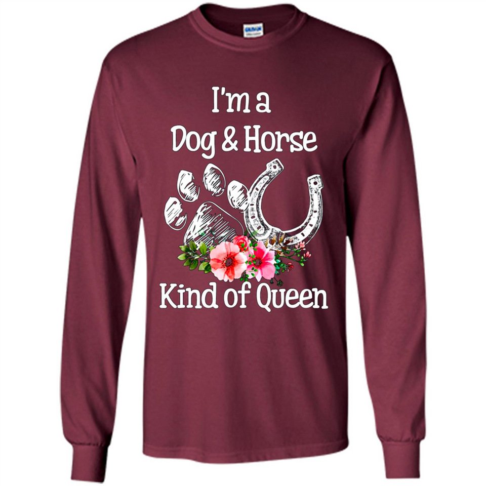 I'm A Dog & Horse Shirt Animal Lover Gift