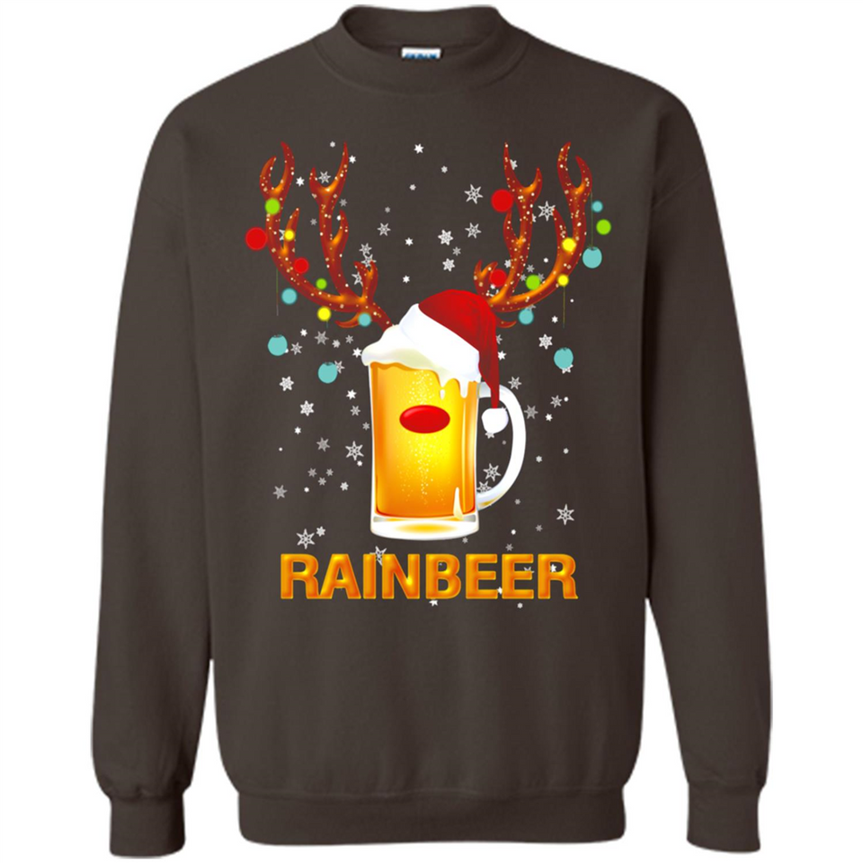 Rainbeer Funny Reindeer Beer Lover