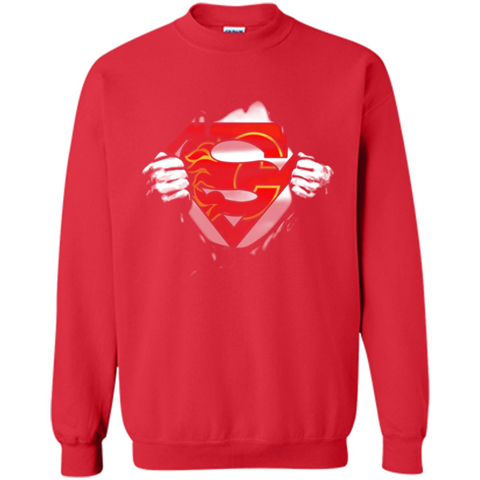 Calgary Flames And Superman Fans - Sweatshirt