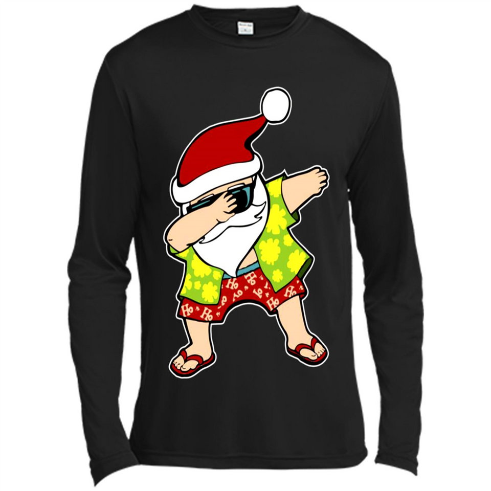 Dabbing Santa Christmas In July 1 - Canvas Long Sleeve T-Shirt
